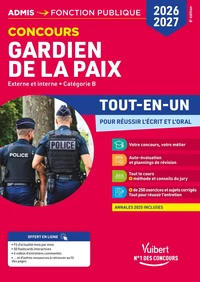Concours Gardien de la paix externe et interne - Catégorie B