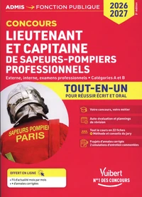 Concours Lieutenant et Capitaine de sapeurs-pompiers professionnels