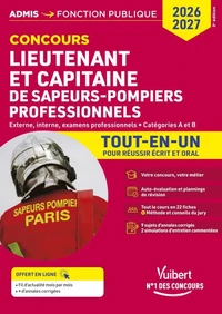 Concours Lieutenant et Capitaine de sapeurs-pompiers professionnels