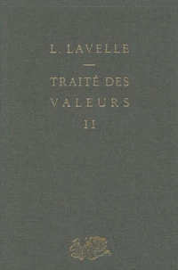 Traité des valeurs (2)