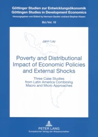 Poverty and Distributional Impact of Economic Policies and External Shocks