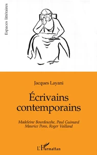 Ecrivains contemporains