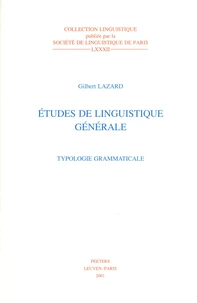 Etudes de linguistique générale