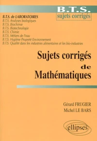 Sujets corrigés de mathématiques