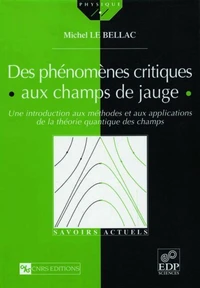 Des phénomènes critiques aux champs de jauge. Une introduction aux méthodes et aux applications de la théorie quantique des champs