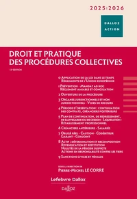 Droit et pratique des procédures collectives