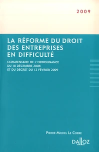 La réforme du droit des entreprises en difficulté