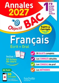 Français 1re STMG, ST2S, STI2D, STL, STD2A