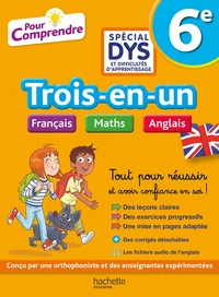 Trois-en-un 6e Français Maths Anglais