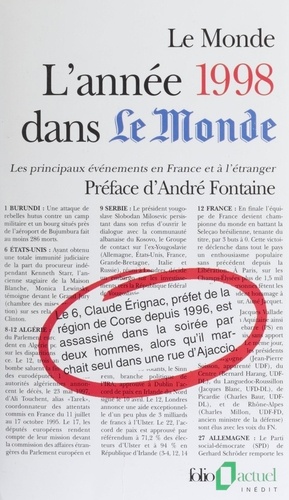 L'année 1998 dans "Le Monde". Les principaux événements en France et à l'étranger