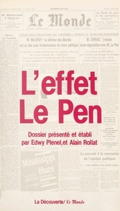  Le Monde et Edwy Plenel - L'effet Le Pen.