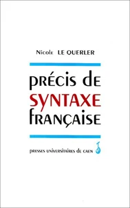 Précis de syntaxe française