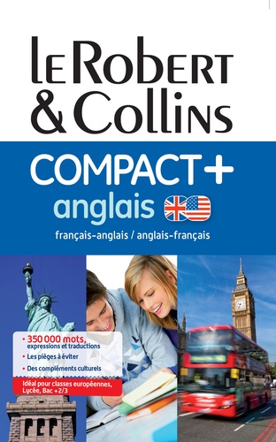  Le Robert & Collins - Dictionnaire Le Robert & Collins compact + - Français-Anglais et Anglais-Français.