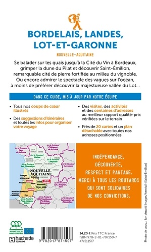 Bordelais, Landes, Lot-et-Garonne. Nouvelle-Aquitaine  Edition 2021-2022 -  avec 1 Plan détachable