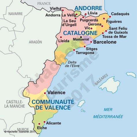 Catalogne, Valence et sa région. Andorre  Edition 2017