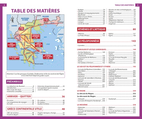 Grèce continentale. Iles Ionniennes et sporades  Edition 2022-2023 -  avec 1 Plan détachable