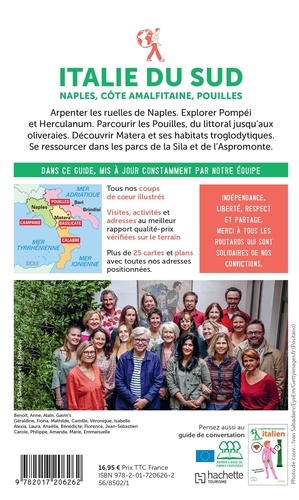 Italie du Sud. Naples, côte Amalfitaine, Pouilles  Edition 2023-2024 -  avec 1 Plan détachable