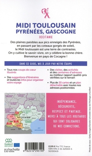 Midi toulousain, Pyrénées, Gasgogne (Occitanie)  Edition 2021-2022 -  avec 1 Plan détachable