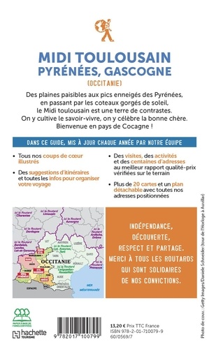 Midi toulousain, Pyrénées, Gasgogne (Occitanie)  Edition 2020 -  avec 1 Plan détachable