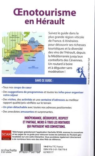 Oenotourisme dans l'Hérault  avec 1 Plan détachable