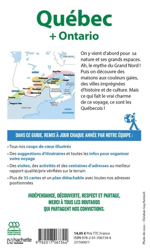 Québec et Ontario  Edition 2019-2020 -  avec 1 Plan détachable