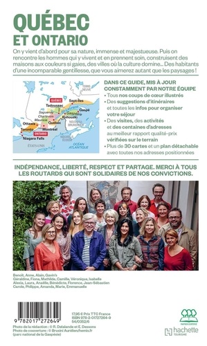 Québec et Ontario  Edition 2024-2025 -  avec 1 Plan détachable