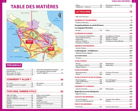 Toscane, Ombrie  Edition 2021-2022 -  avec 1 Plan détachable