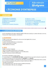 L'économie d'entreprise BTS/DUT