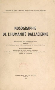 Nosographie de l'humanité balzacienne