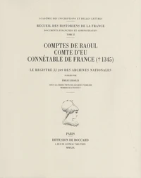 Comptes de Raoul, comte d'Eu, connétable de France († 1345)