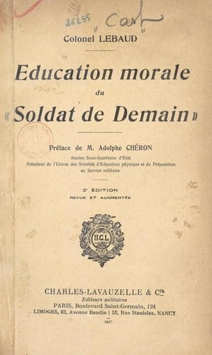 Éducation morale du "soldat de demain"