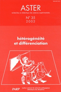  LEBEAUME JOEL, COQUI - Aster N° 35/2002 : Hétérogénéité et différenciation.