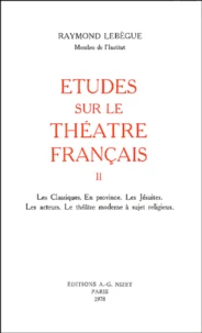 Etudes sur le théâtre français
