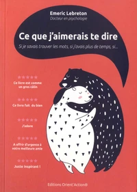 Ce que j'aimerais te dire...
