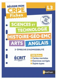 Sciences et technologie, Histoire-Géo-EMC Arts Anglais L3