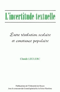 L'incertitude textuelle