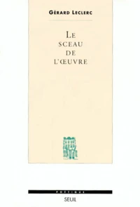 Le sceau de l'oeuvre