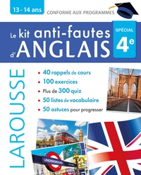 Le kit anti-fautes d'anglais 4e
