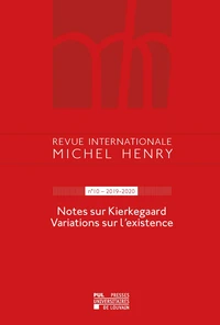 Revue internationale Michel Henry n°10 – 2019-2020