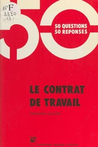 Le Contrat de travail