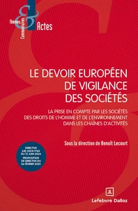 Le devoir européen de vigilance des sociétés
