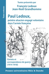 Paul Ledoux, peintre alsacien engagé volontaire dans l'armée française