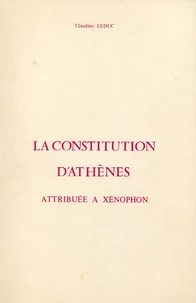 La "constitution d'Athènes" attribuée à Xénophon
