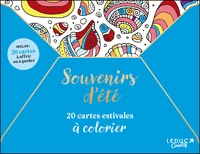 Souvenirs d’été : 20 cartes estivales à colorier