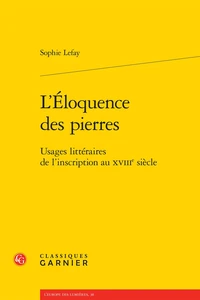 L'eloquence des pierres