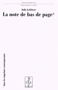 La note de bas de page dans les imprimés contemporains