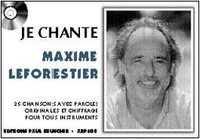 Je Chante Maxime Le Forestier