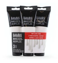 Acrylique liquitex basics - blanc de titane promo - 3x118ml