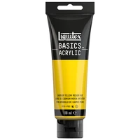 Acrylique liquitex basics - jaune cadmium moyen imit - 118ml