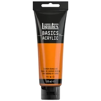 Acrylique liquitex basics - orange de cadmium imitation - 118ml